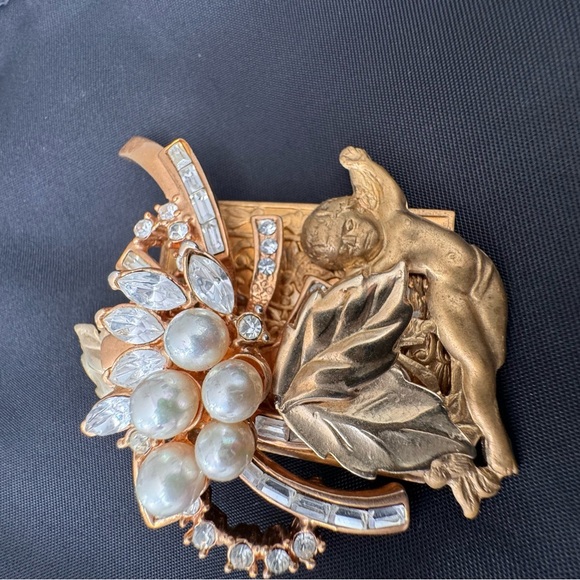 Vintage handmade, one of a kind 80’s brooch - Picture 3 of 4